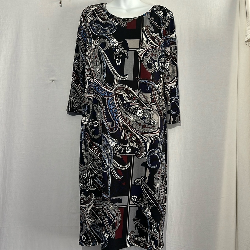 Cato Paisley Print Shift Dress – Size Large